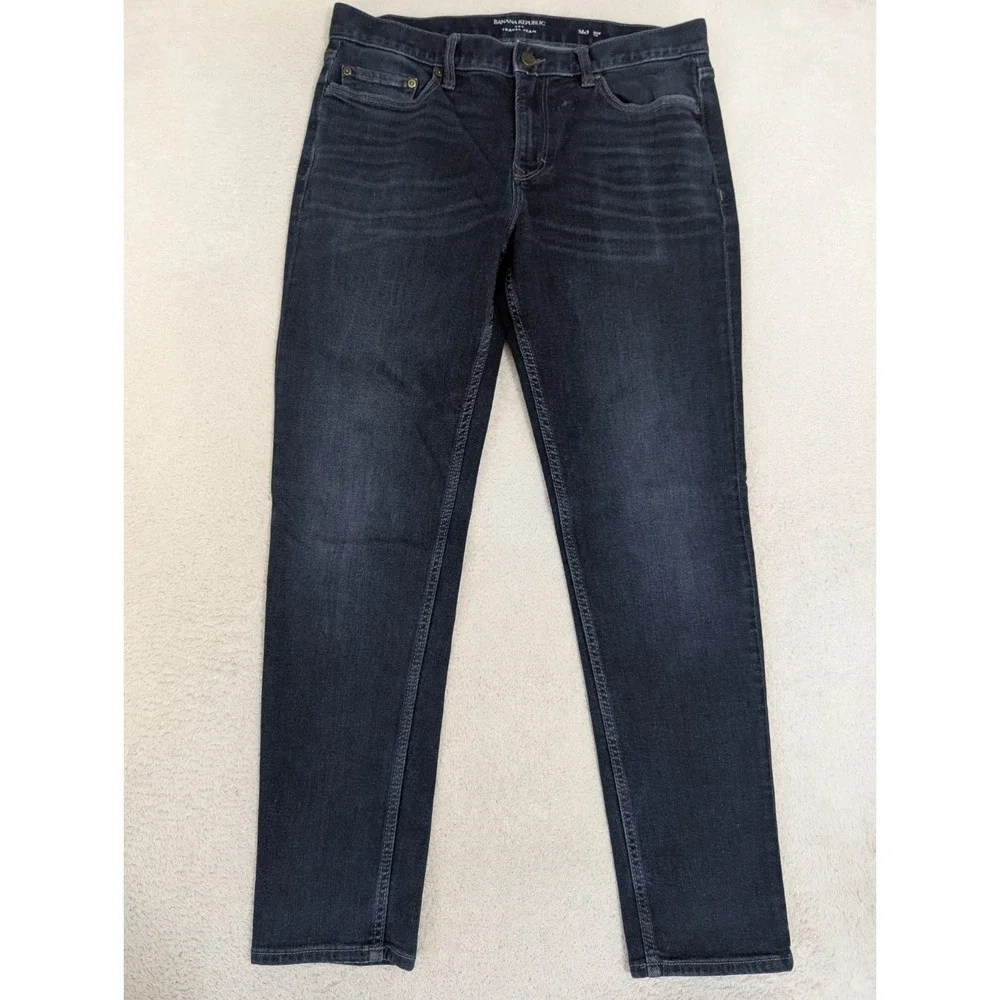Banana Republic Slim Fit Travel Jean Men's 34x32 Viscose‎ Stretchy